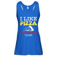 I Like Pizza And Maybe 3 People Gift Ladies Essential Flowy Tank