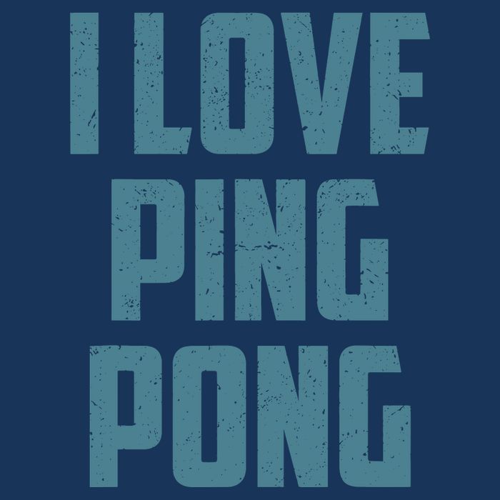 I Love Ping Pong Table Tennis Player Quote Cooling Performance Crew T-Shirt