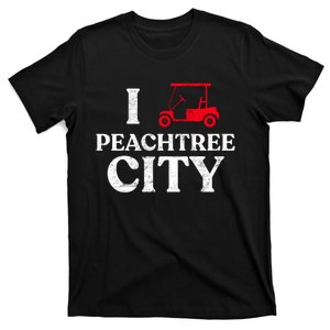 I Love Peachtree City GA Funny Golf Cart State of Georgia T-Shirt