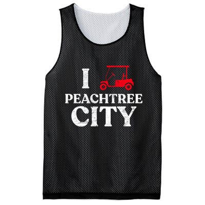 I Love Peachtree City GA Funny Golf Cart State of Georgia Mesh Reversible Basketball Jersey Tank