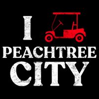 I Love Peachtree City GA Funny Golf Cart State of Georgia Baby Bodysuit