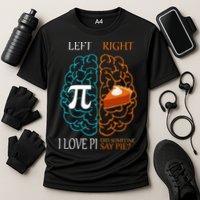 I Love Pie Funny Brain Cooling Performance Crew T-Shirt