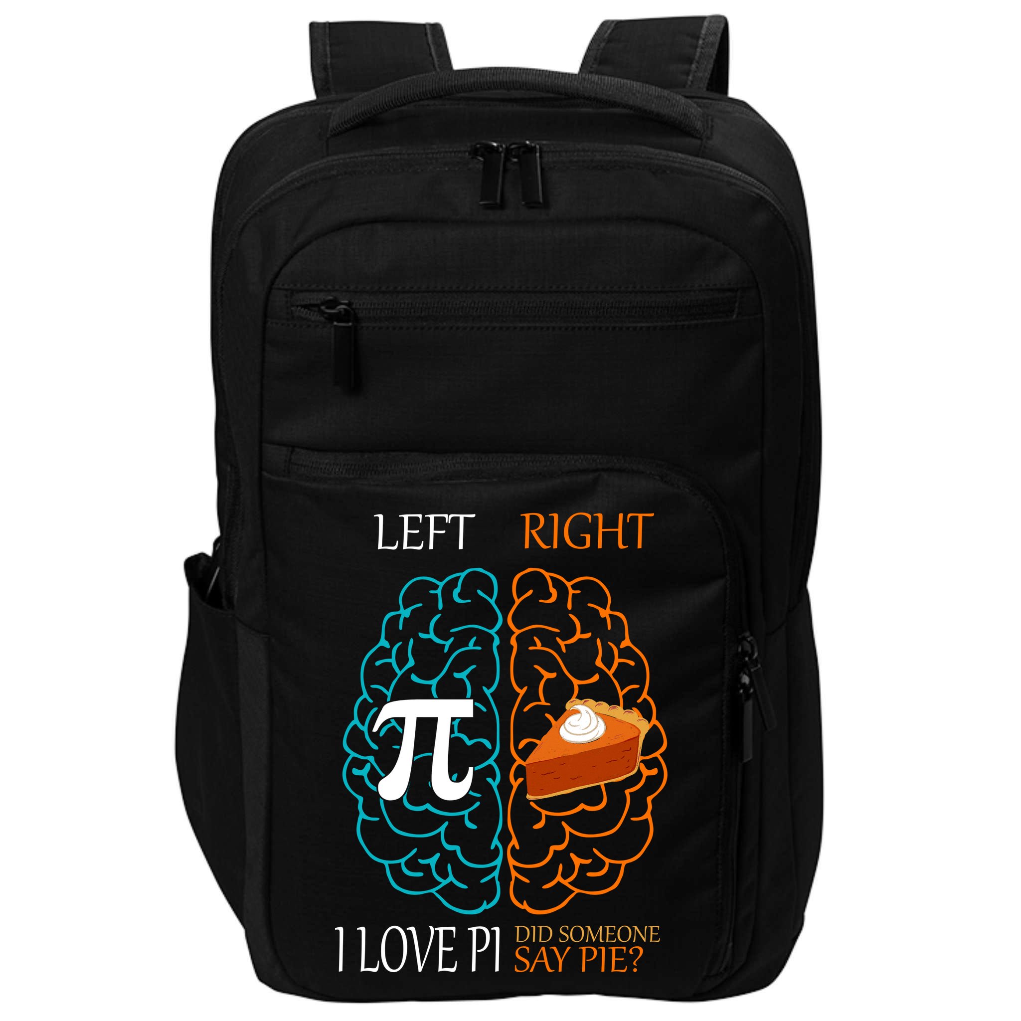 I Love Pie Funny Brain Impact Tech Backpack