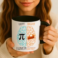I Love Pie Funny Brain Mug