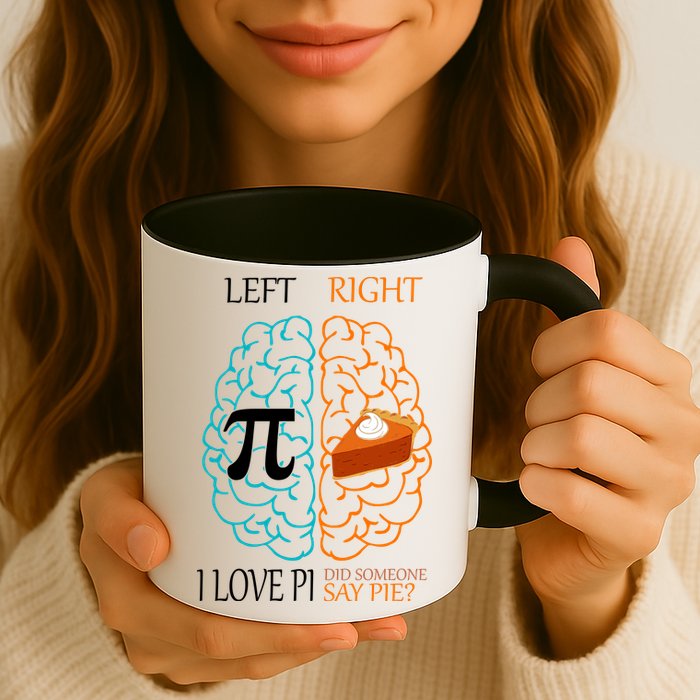 I Love Pie Funny Brain Mug