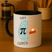 I Love Pie Funny Brain Mug