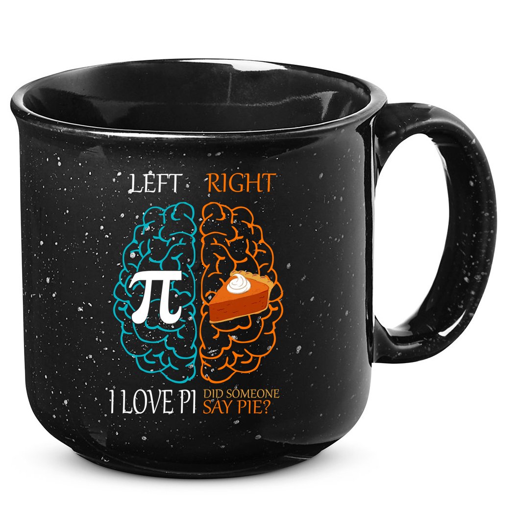 I Love Pie Funny Brain 15oz Campfire Ceramic Mug
