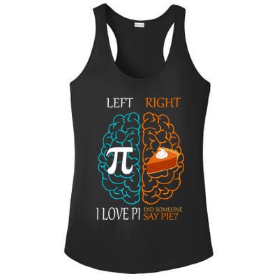 I Love Pie Funny Brain Ladies PosiCharge Competitor Racerback Tank