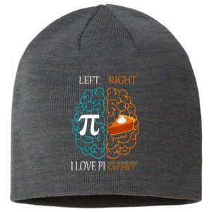 I Love Pie Funny Brain Sustainable Beanie