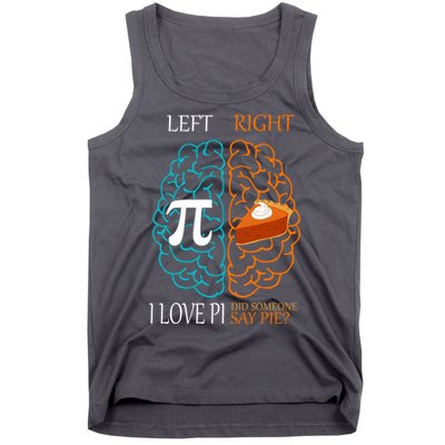 I Love Pie Funny Brain Tank Top