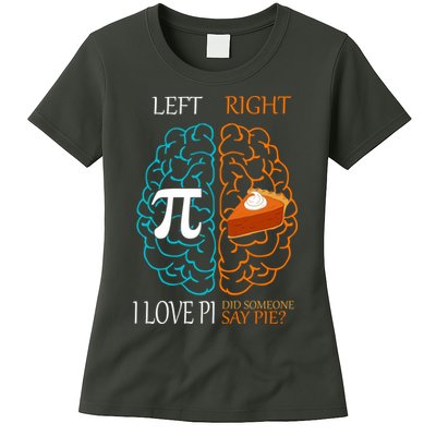 I Love Pie Funny Brain Womens T-Shirt