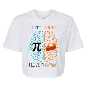 I Love Pie Funny Brain Bella+Canvas Jersey Crop Tee