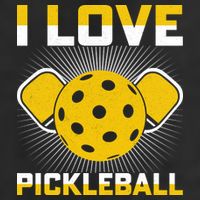 I Love Pickleball Paddle 25L Jumbo Tote