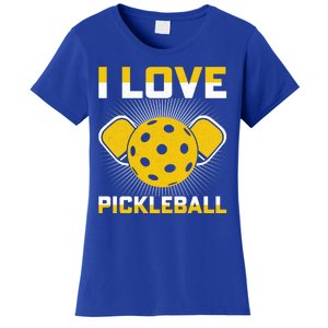 I Love Pickleball Paddle Women's T-Shirt