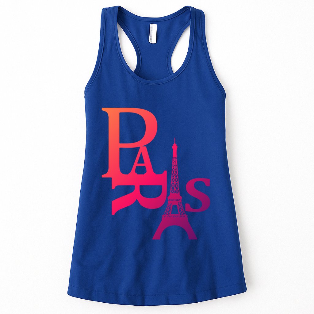 I Love Paris Eiffel Tower France Meaningful Gift Womens Tank Top
