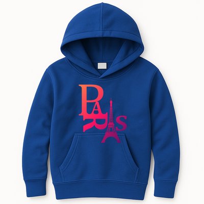 I Love Paris Eiffel Tower France Meaningful Gift Kids Hoodie