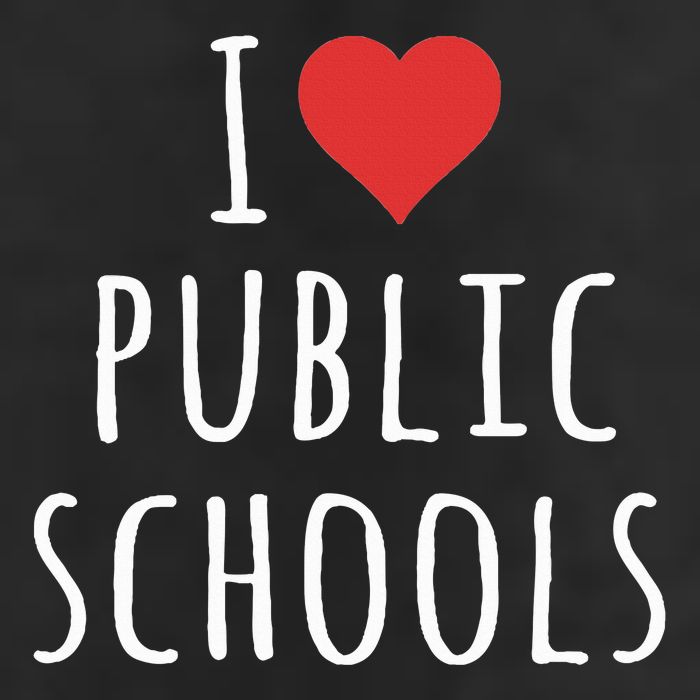 I Love Public Schools Adult Drive Performance Visor