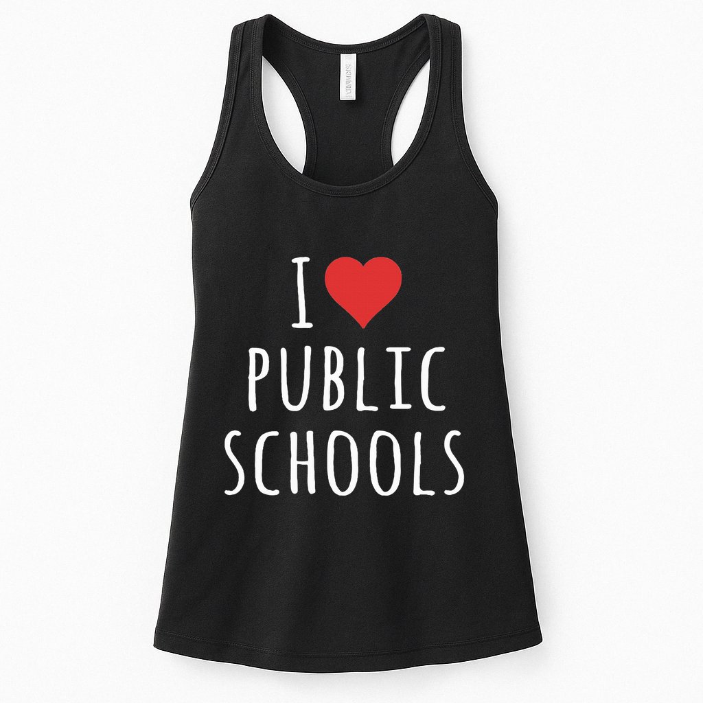 I Love Public Schools Womens Tank Top