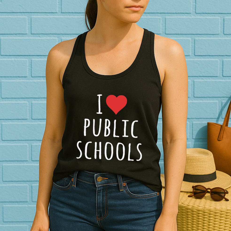 I Love Public Schools Womens Tank Top