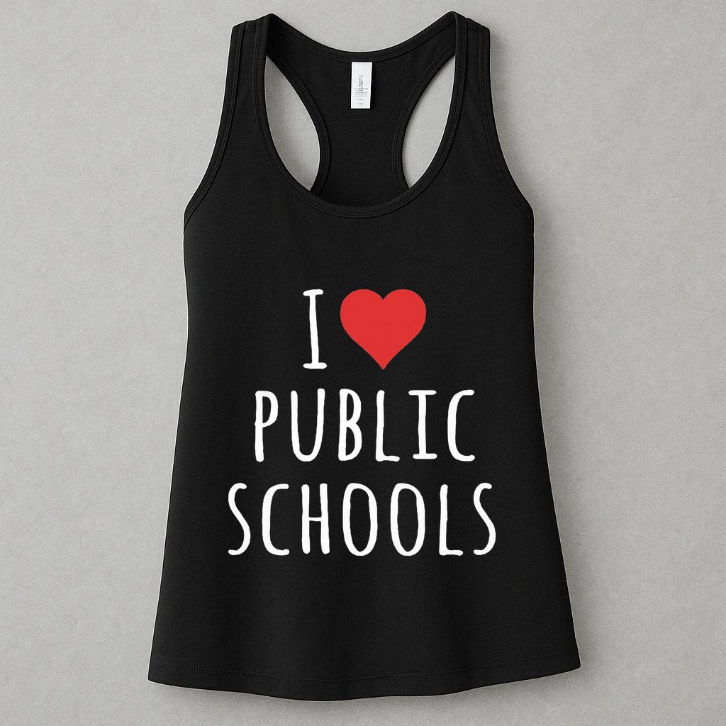 I Love Public Schools Womens Tank Top