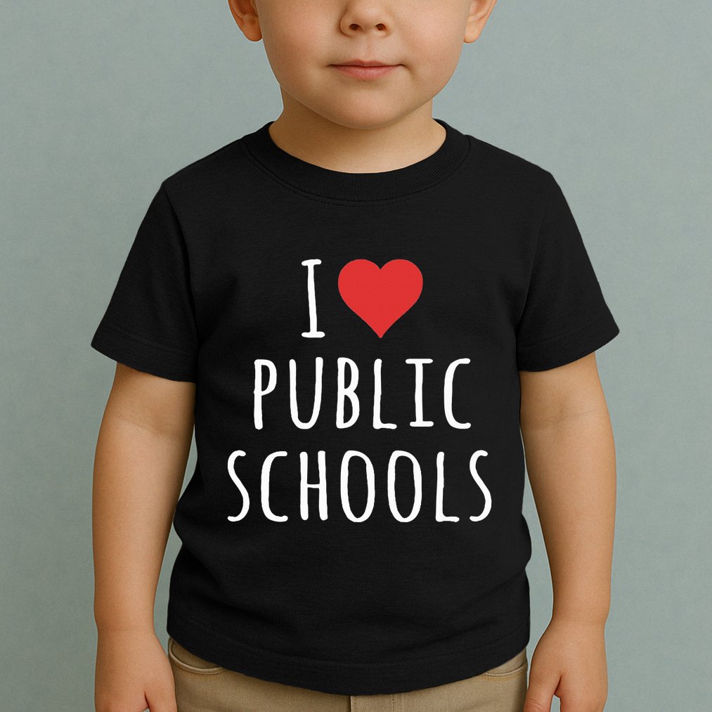 I Love Public Schools Toddler T-Shirt