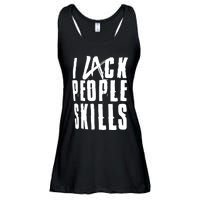 I Lack People Skills Ladies Essential Flowy Tank