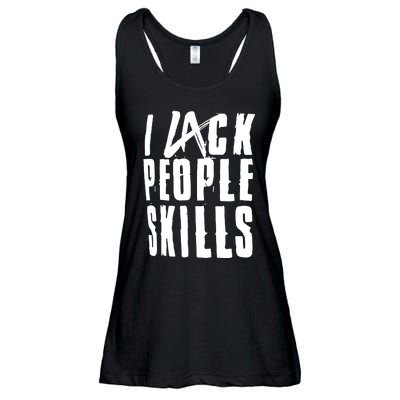 I Lack People Skills Ladies Essential Flowy Tank