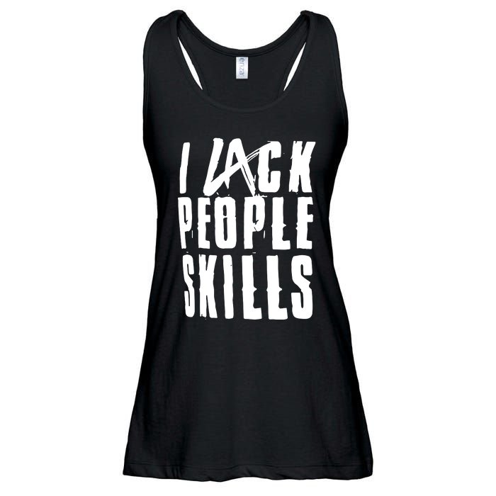 I Lack People Skills Ladies Essential Flowy Tank