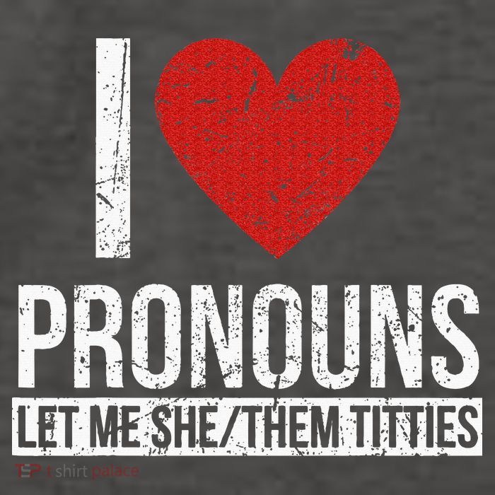 I Love Pronouns Let Me She Them Titties Vector Backpack