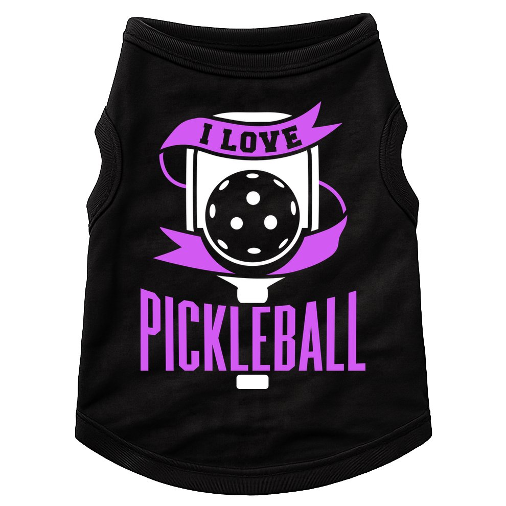 I Love Pickleball Doggie Tank