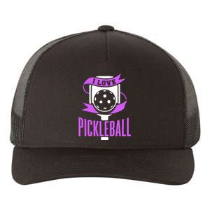 I Love Pickleball Yupoong Adult 5-Panel Trucker Hat