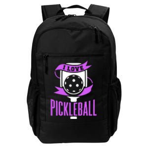 I Love Pickleball Daily Commute Backpack