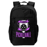 I Love Pickleball Daily Commute Backpack