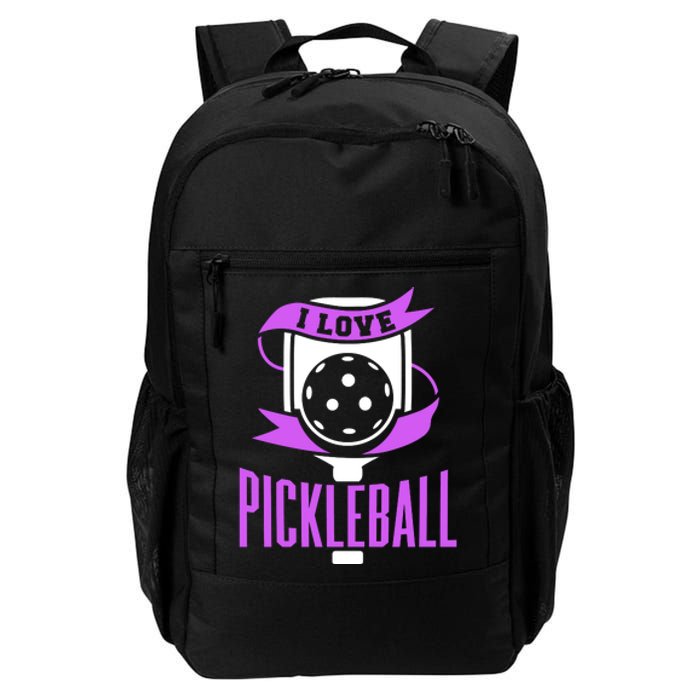 I Love Pickleball Daily Commute Backpack