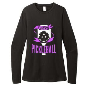 I Love Pickleball Womens CVC Long Sleeve Shirt