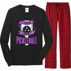 I Love Pickleball Long Sleeve Pajama Set