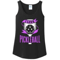 I Love Pickleball Ladies Essential Tank