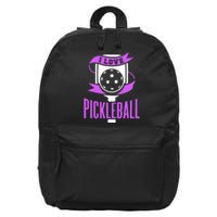 I Love Pickleball 16 in Basic Backpack