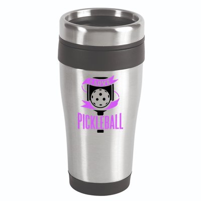 I Love Pickleball 16oz Travel Tumbler