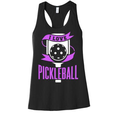 I Love Pickleball Women's Racerback Tank