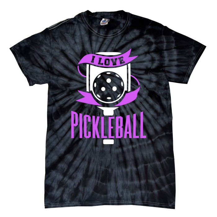 I Love Pickleball Tie-Dye T-Shirt