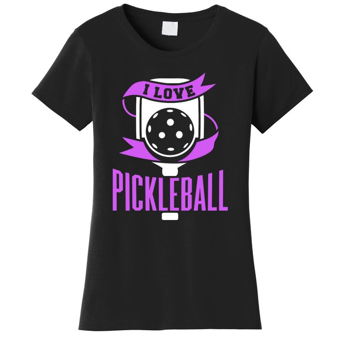 I Love Pickleball Women's T-Shirt