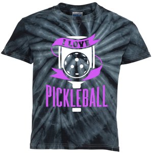 I Love Pickleball Kids Tie-Dye T-Shirt