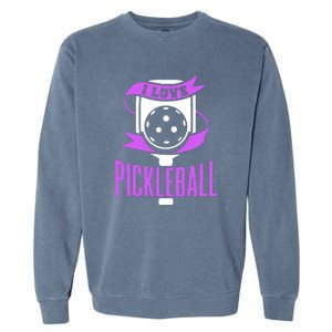 I Love Pickleball Garment-Dyed Sweatshirt