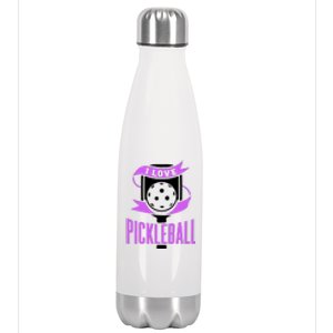 I Love Pickleball Stainless Steel Insulated Water Bottle