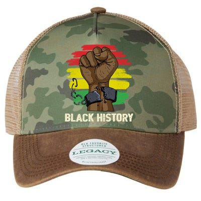 Inspirational Leaders Power Fist Hand Black History Month Funny Gift Legacy Tie Dye Trucker Hat