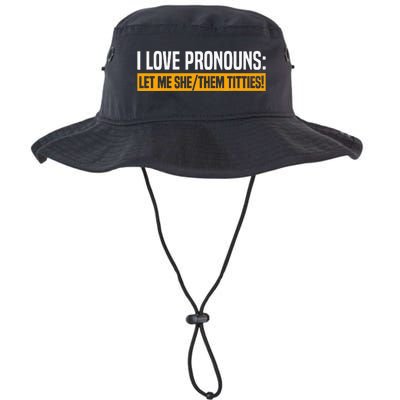 I Love Pronouns Let Me She Them Titties Legacy Cool Fit Booney Bucket Hat