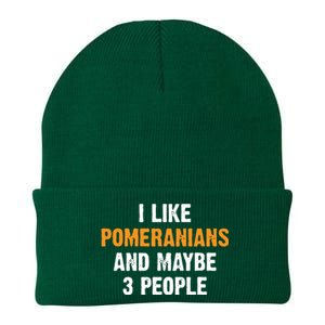 I Like Pomeranians And Maybe 3 People Dog Owner Pomeranian Knit Cap Winter Beanie