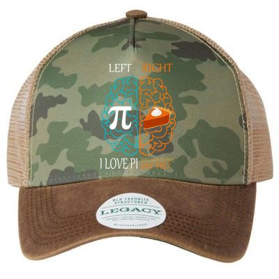 I Love Pi Did Someone Say Pie Brain Left Right Legacy Tie Dye Trucker Hat