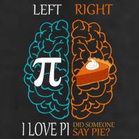 I Love Pi Did Someone Say Pie Brain Left Right Hat